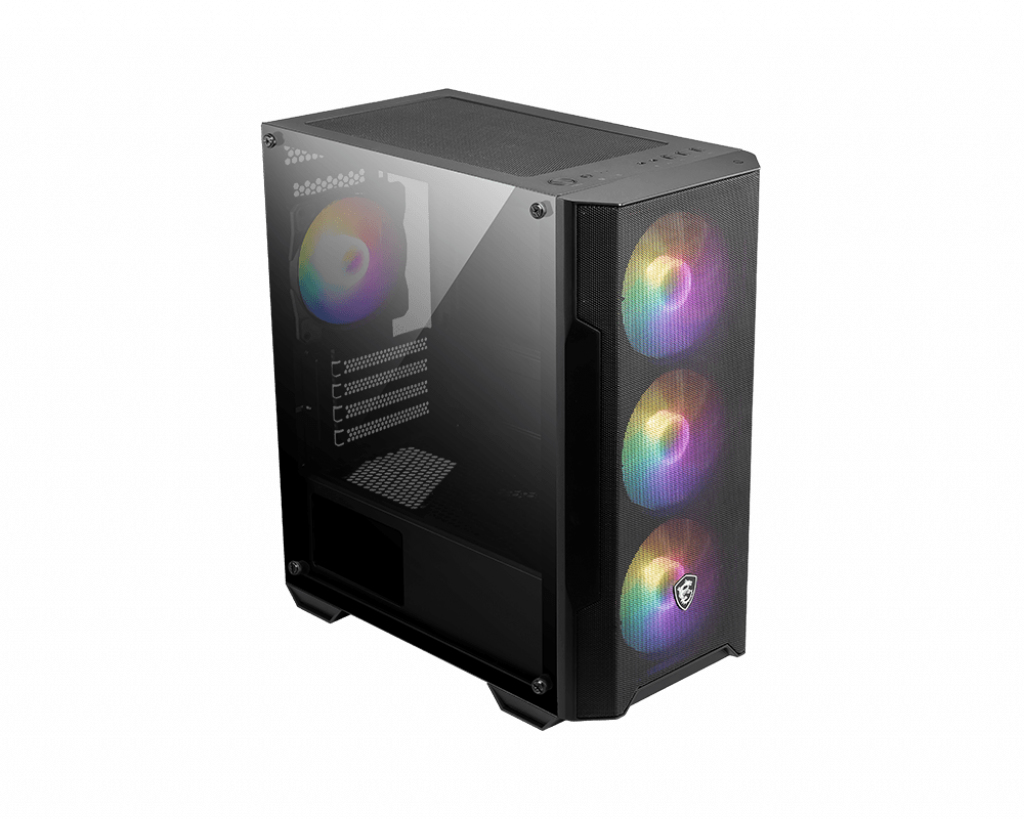 CAJA ORDENADOR GAMING MSI MAG FORGE M100A M-ATX 4 X 120MM 1 X USB 3.2 2 X USB 2.0 RGB