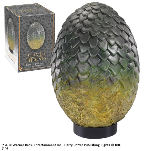 RÉPLICA THE NOBLE COLLECTION JUEGO DE TRONOS HUEVO DE DRAGON RHAEGAL 20.32 CM