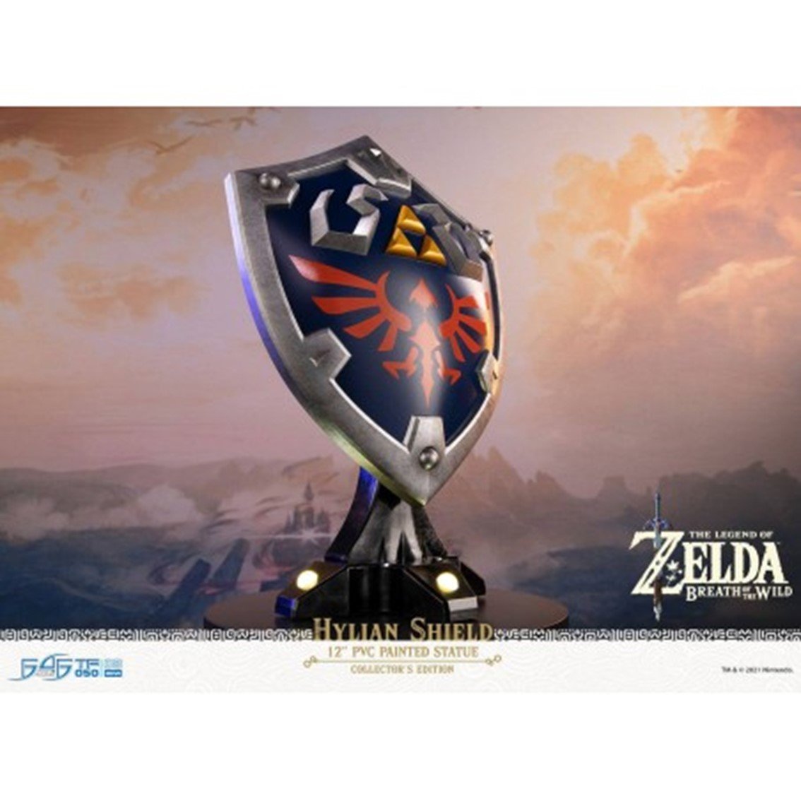 REPLICA FIRST 4 FIGURES COLLECTOR EDITION THE LEGEND OF ZELDA BREATH OF THE WILD ESCUDO HYLIANO
