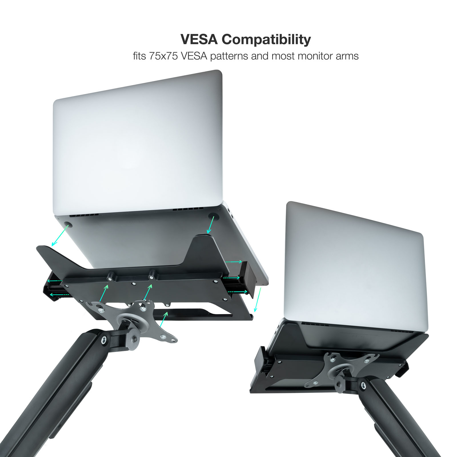 SOPORTE TOOQ PARA PORTATIL 11.6" - 17.3" CARGA MAXIMA 9KG VESA 75 X 75