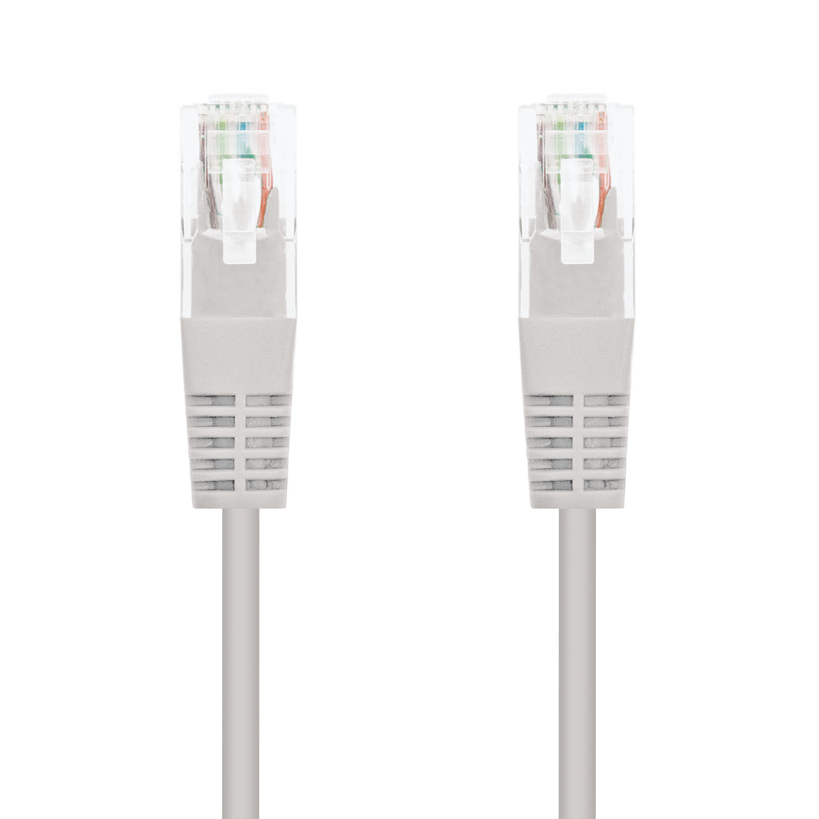 CABLE RED NANOCABLE LATIGUILLO RJ45 UTP CAT6 1M GRIS