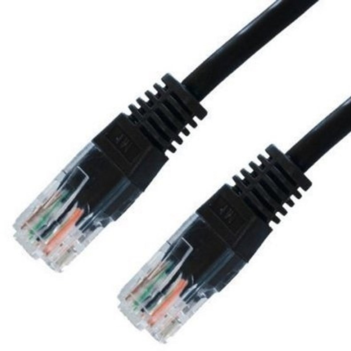 LATIGUILLO CABLE RED U/UTP CAT.6 RJ45 NANOCABLE 1M NEGRO