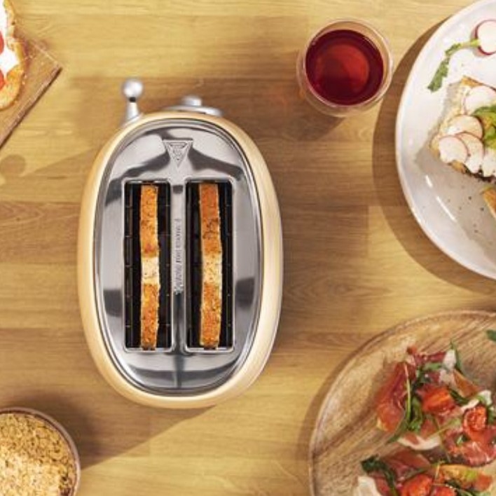 TOSTADORA CECOTEC TOAST AND TASTE 800 VINTAGE LIGHT YELLOW