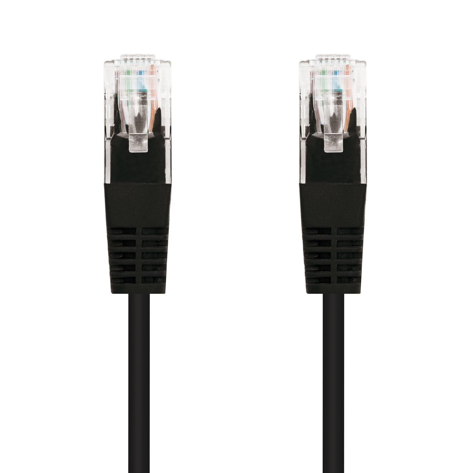 LATIGUILLO CABLE RED UTP CAT.6 RJ45 NANOCABLE 0.30M NEGRO