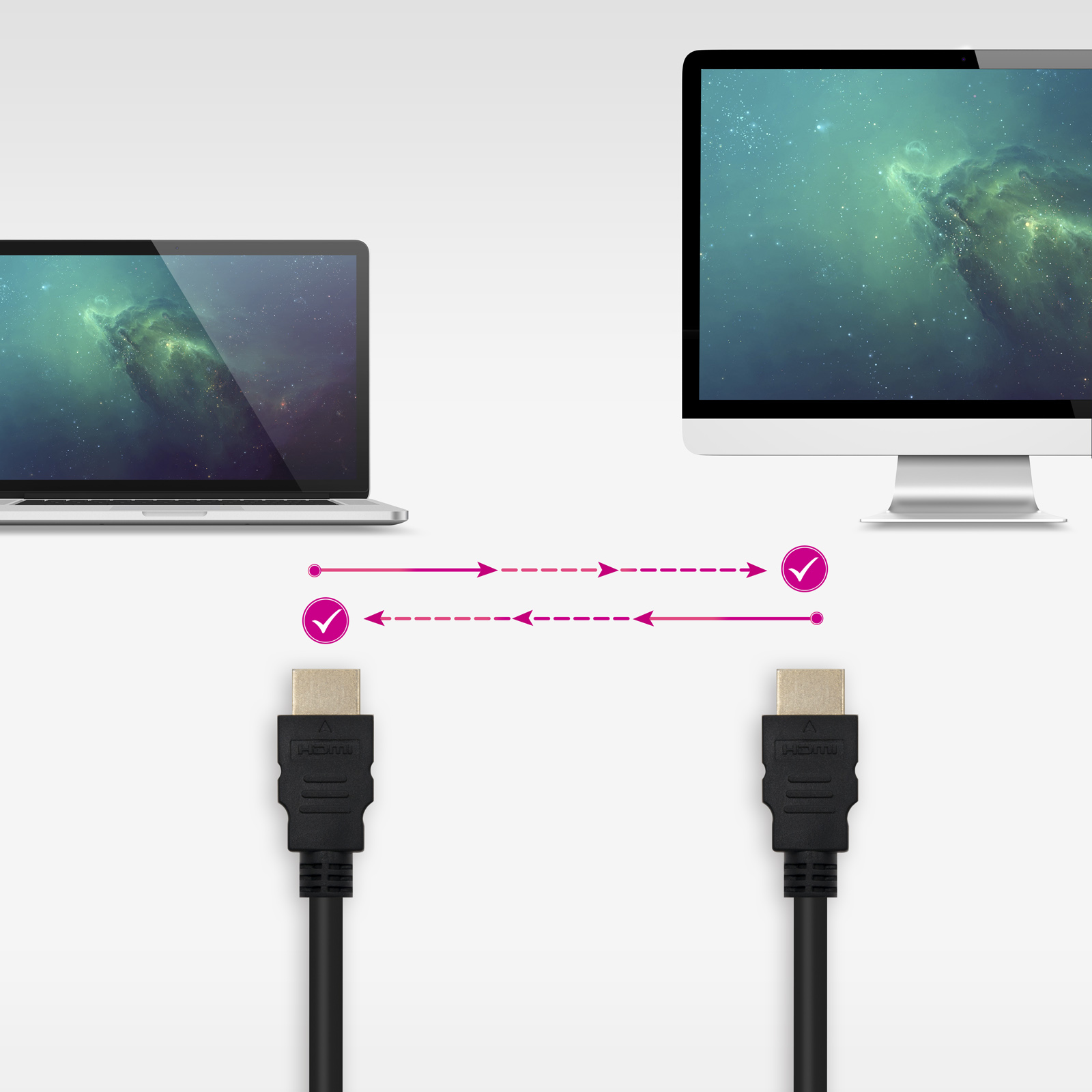 CABLE NANOCABLE HDMI MACHO-MACHO NEGRO 1M