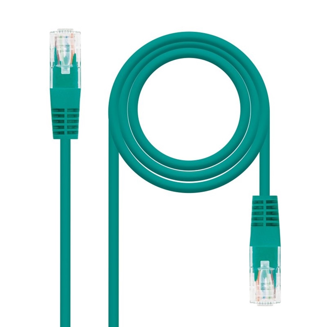 LATIGUILLO CABLE RED UTP CAT.6 RJ45 NANOCABLE 1M VERDE