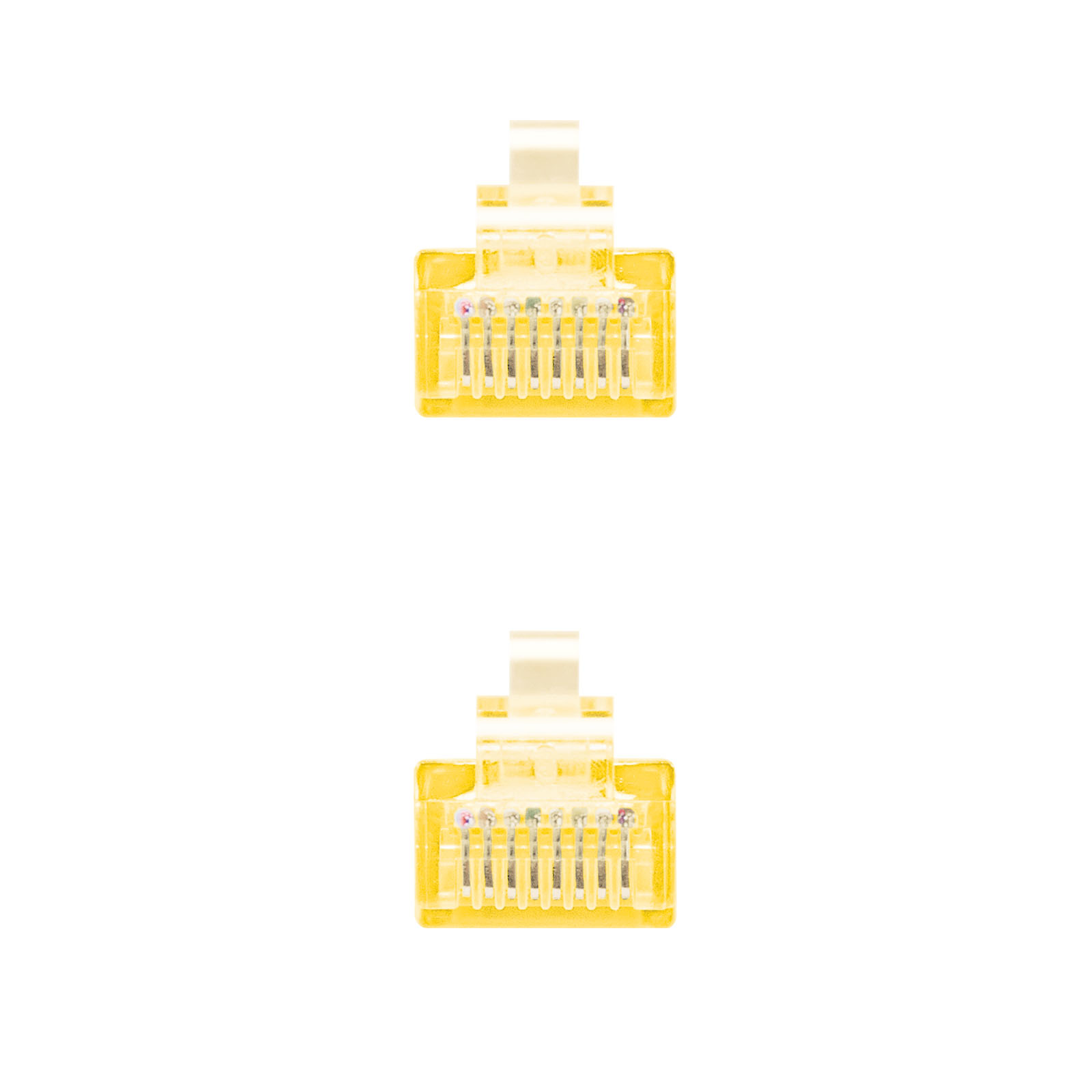 LATIGUILLO CABLE RED UTP CAT.6 RJ45 NANOCABLE 0.25CM AMARILLO