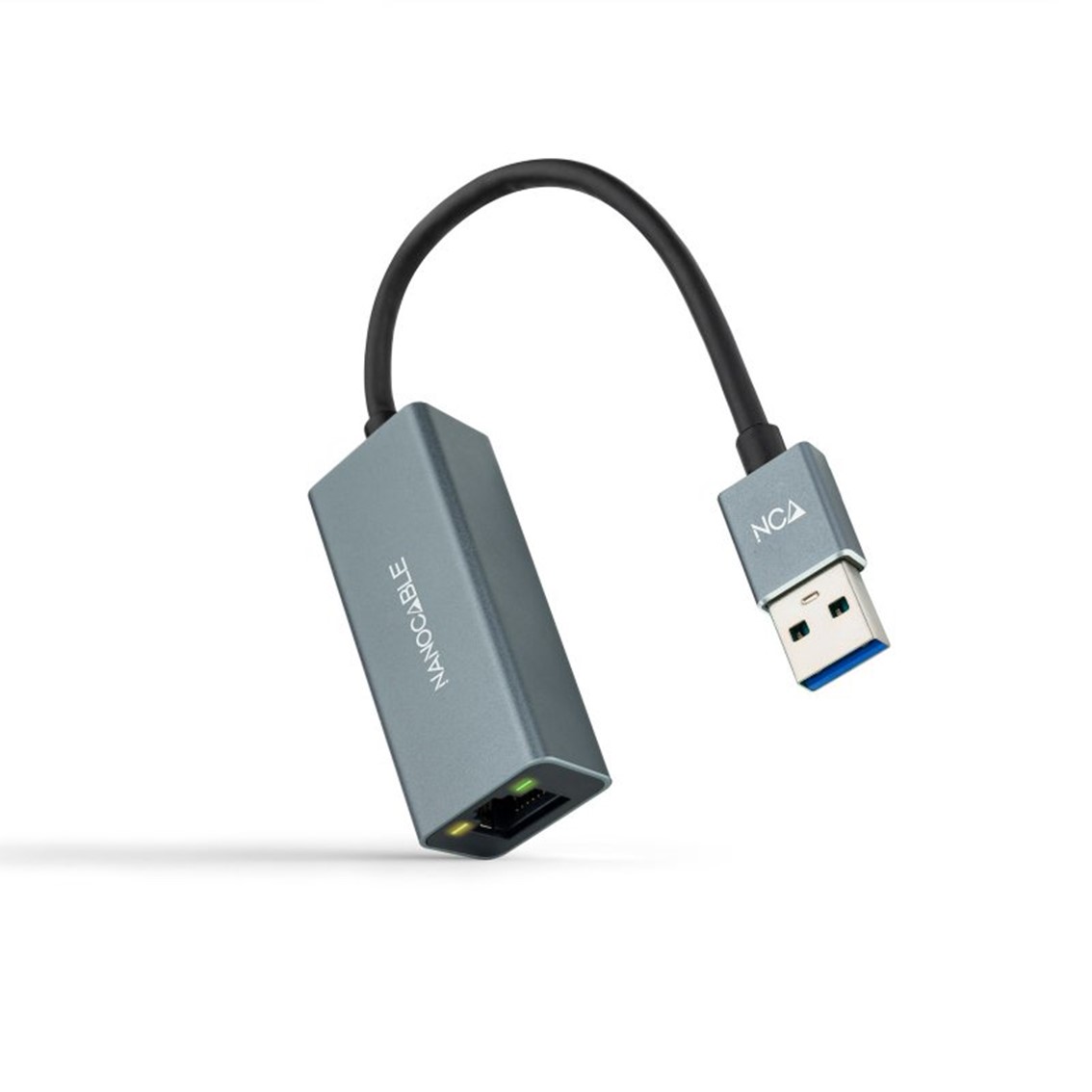CABLE USB 3.0 A RJ45 NANOCABLE 0.15M / MACHO-HEMBRA / GRIS
