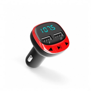 TRANSMISOR FM COCHE ENERGY SISTEM ROJO FM / 87.5-108 MHz / CARGADOR / MICROSD / USB / MP3