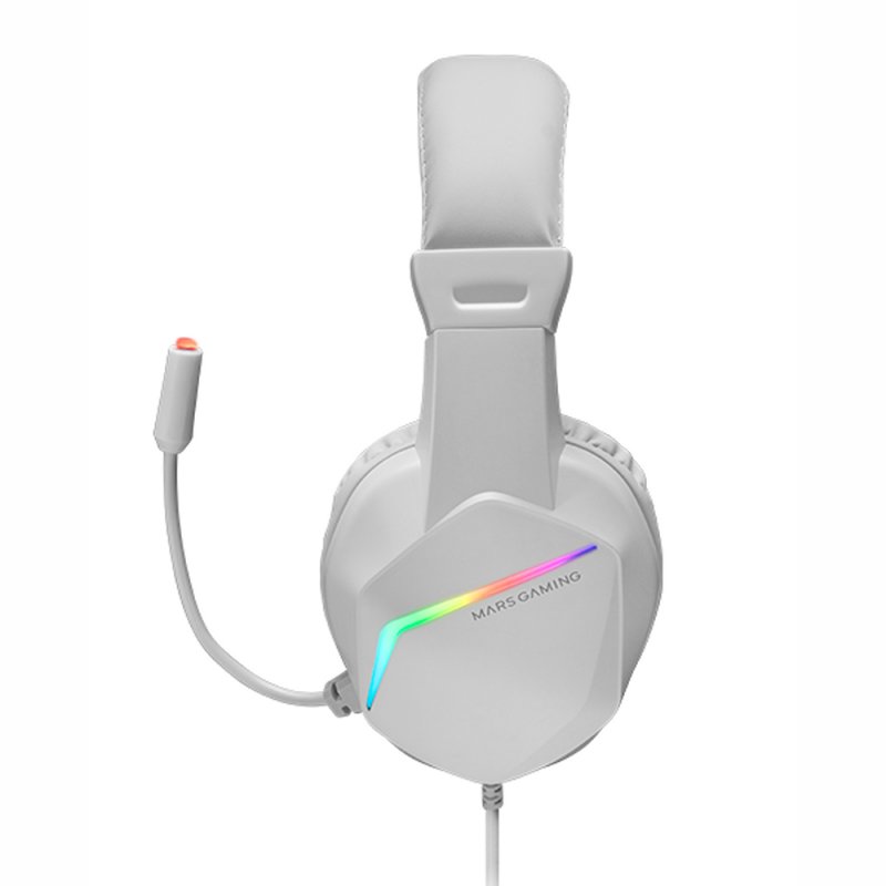 AURICULARES MARS GAMING MH122W JACK 3.5MM CON MICROFONO COMPATIBLE CON WINDOWS/ PS4/ PS5/ XBOX ONE/ XBOX SERIES X/S/ MAC/ NINTENDO SWITCH/ SMARTPHONE/ TABLET