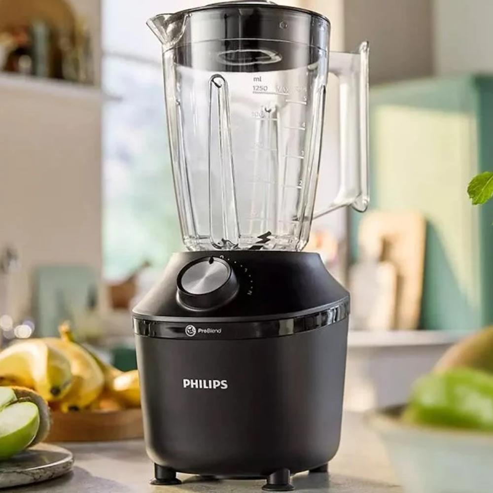 BATIDORA DE VASO PHILIPS SERIES 3000 HR2291/01 PROBLEND / 2 VELOCIDADES / JARRA CRISTAL 1.25 L / 600W