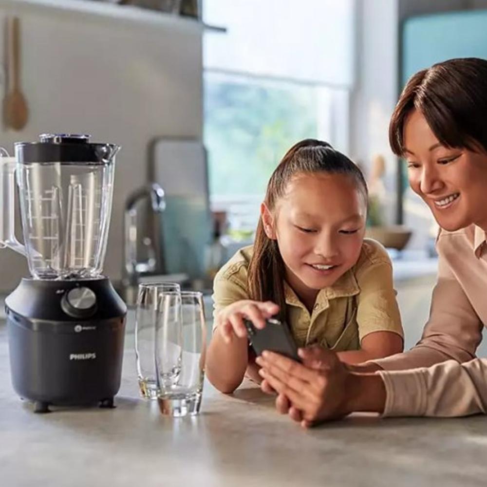 BATIDORA DE VASO PHILIPS SERIES 3000 HR2291/01 PROBLEND / 2 VELOCIDADES / JARRA CRISTAL 1.25 L / 600W