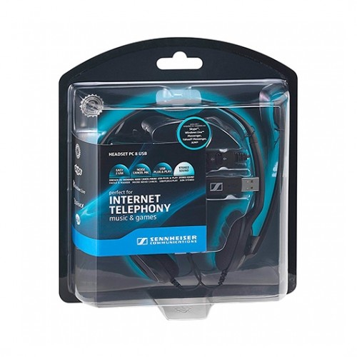 AURICULARES EPOS SENNHEISER PC 8 USB MICROFONO NEGRO