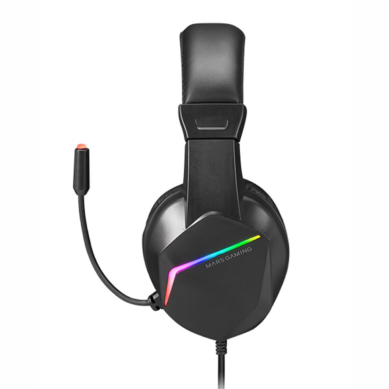 AURICULARES MARS GAMING MH122 FRGB JACK 3.5MM CON MICROFONO COMPATIBLE CON WINDOWS/ PS4/ PS5/ XBOX ONE/ XBOX SERIES X/S/ MAC/ NINTENDO SWITCH/ SMARTPHONE/ TABLET
