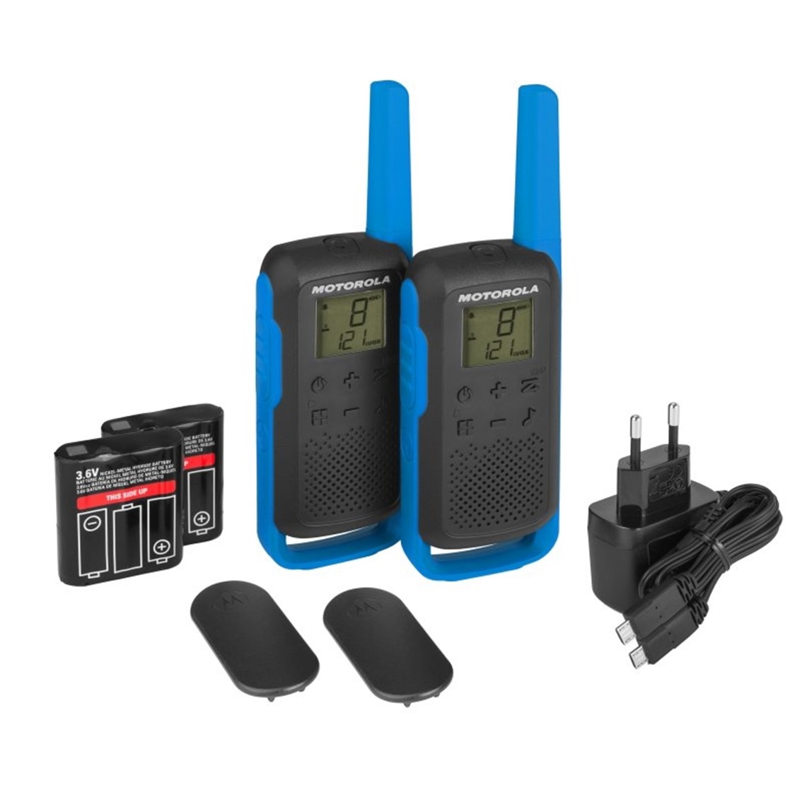WALKIE TALKIE MOTOROLA T62 AZUL DUO / HASTA 8KM
