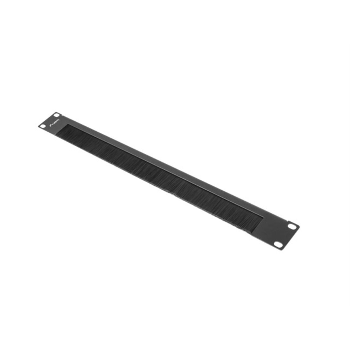 PANEL PASACABLES CON CEPILLO LANBERG 1U NEGRO