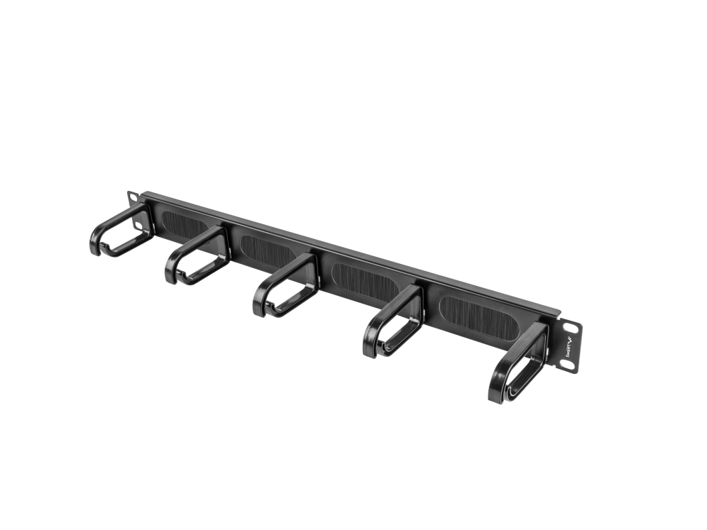 ORGANIZADOR DE CABLES LANBERG 5 ANILLOS 19" 1U TIPO B NEGRO