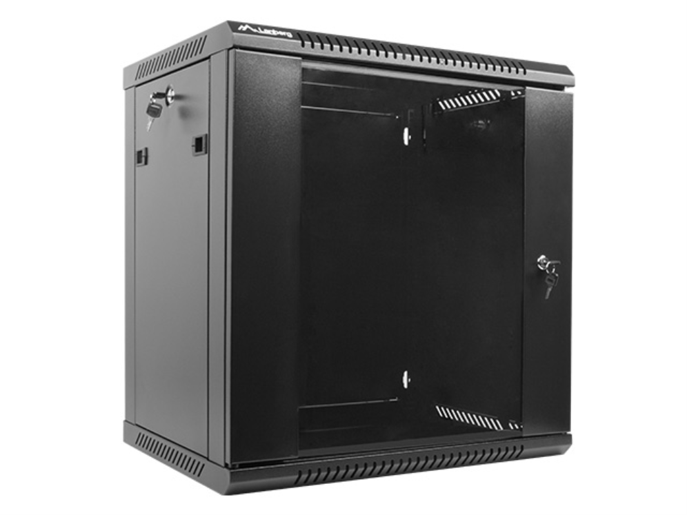 ARMARIO LANBERG MURAL RACK 19" 12U / 600X450 FLAT PACK V2 NEGRO