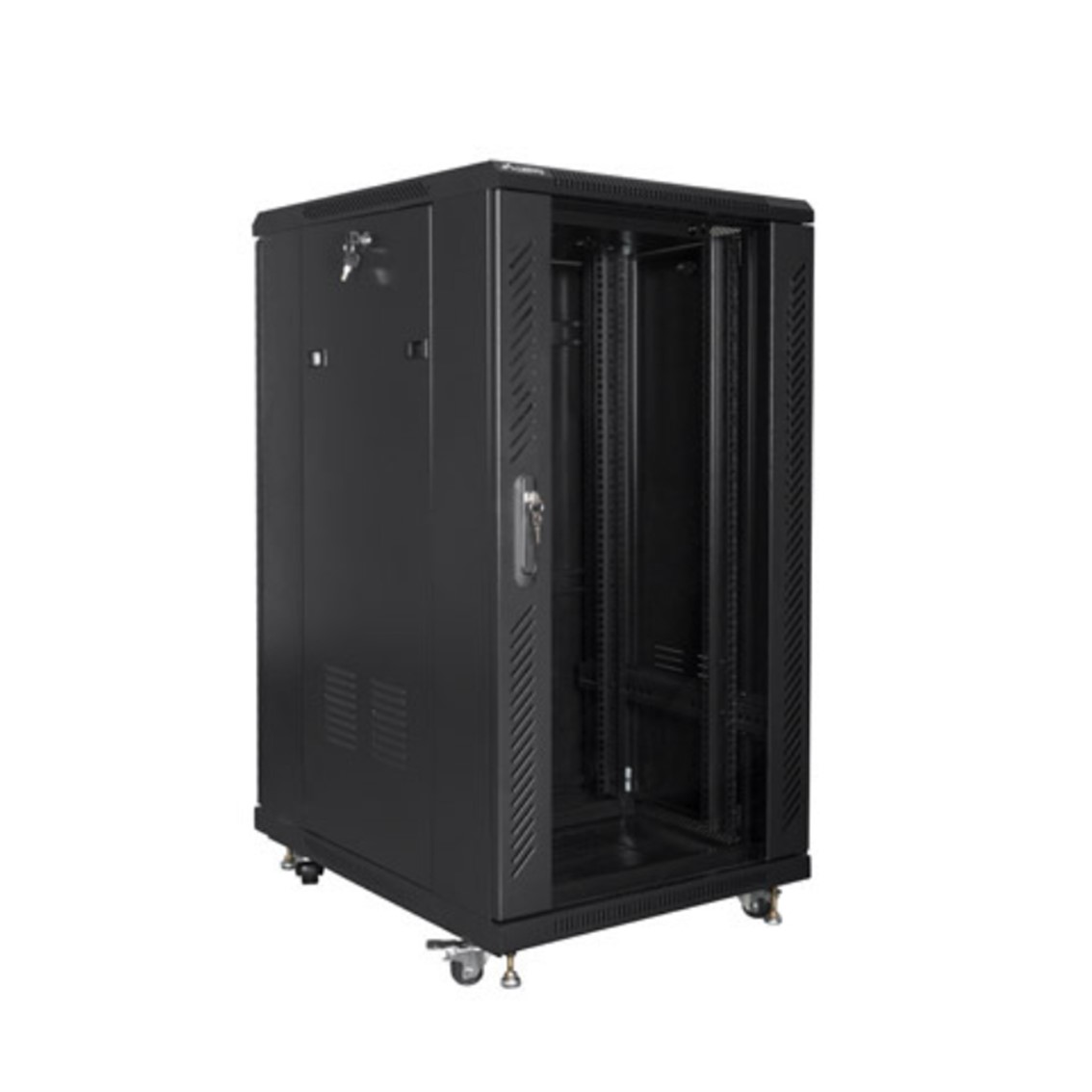 ARMARIO LANBERG RACK 19" 22U 600X800 FLAT PACK BLACK NEGRO