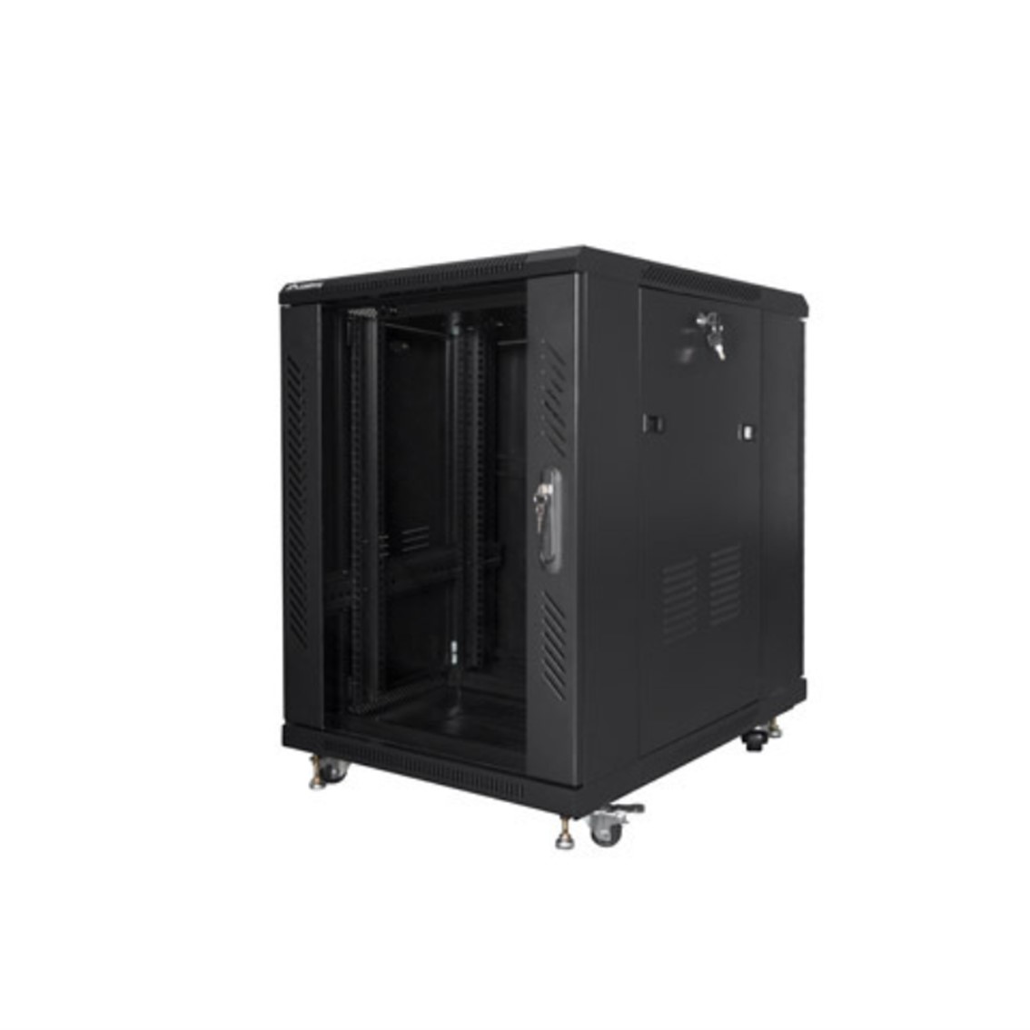 ARMARIO LANBERG RACK 19" 15U 600X800 FLAT PACK BLACK NEGRO