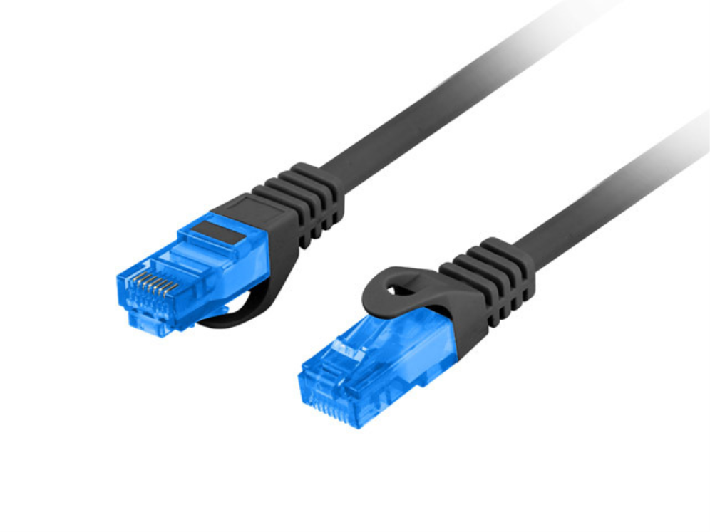 CABLE RED LANBERG LATIGUILLO CAT.6A S/FTP LSZH CCA 3M NEGRO FLUKE PASSED