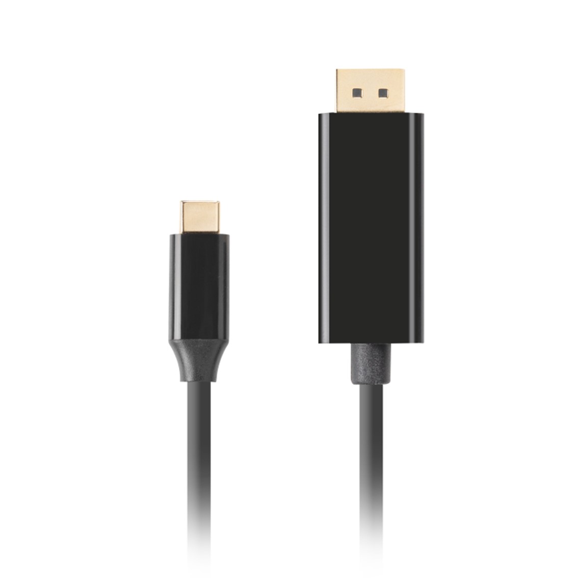 CABLE USB TIPO C A DISPLAYPORT 4K LANBERG MACHO- MACHO 1M NEGRO