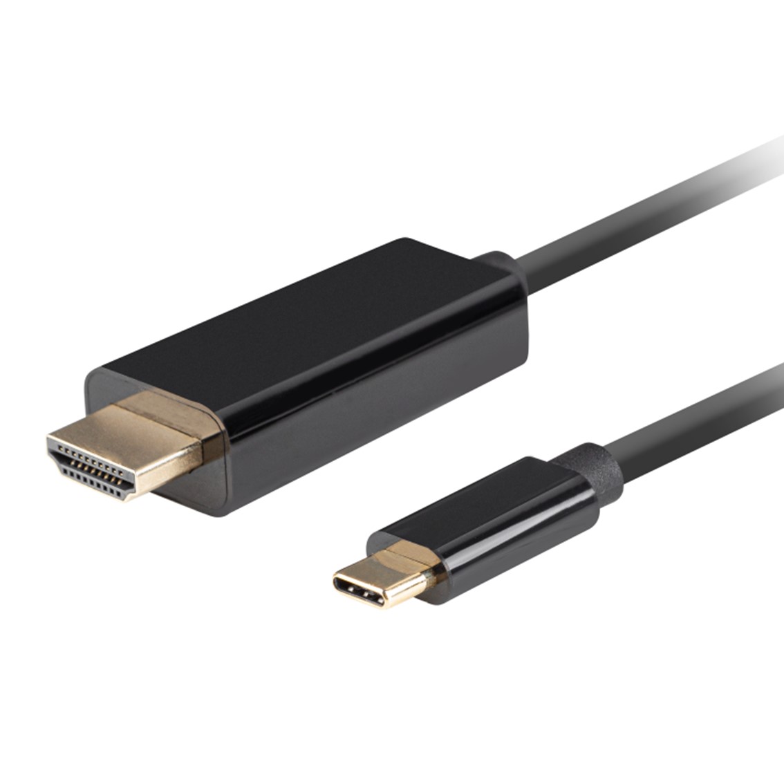 CABLE USB TIPO C A HDMI 4K LANBERG 3M / MACHO-MACHO / NEGRO