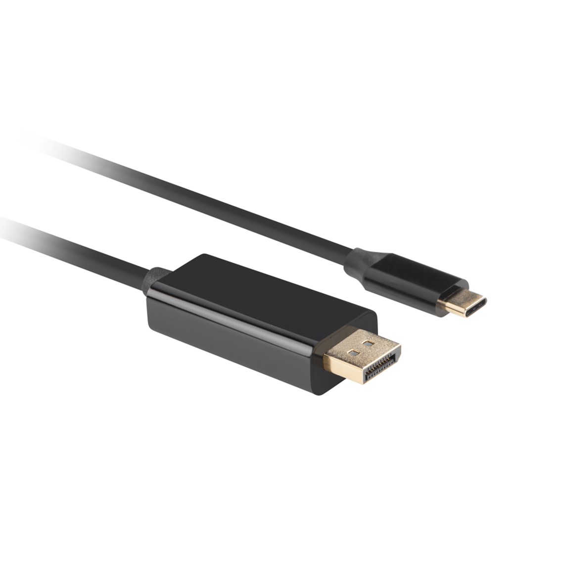 CABLE USB TIPO C A DISPLAYPORT 4K LANBERG 3M/ MACHO-MACHO/ NEGRO