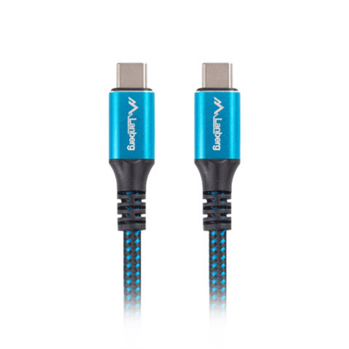 CABLE USB TIPO C LANBERG 1.2M/ MACHO-MACHO/ NEGRO/AZUL