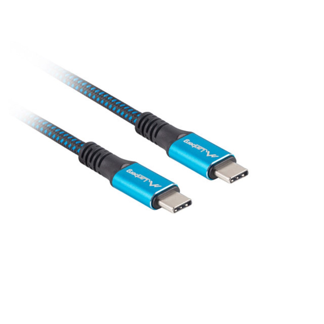 CABLE USB TIPO C LANBERG 1.2M/ MACHO-MACHO/ NEGRO/AZUL