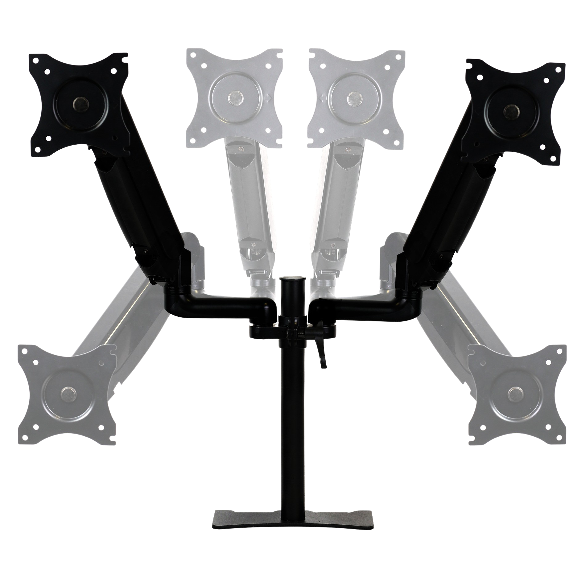 Brazo Phoenix articulado Soporte doble monitor ajustable 27" Vesa 75 x 75 / 100 x 100