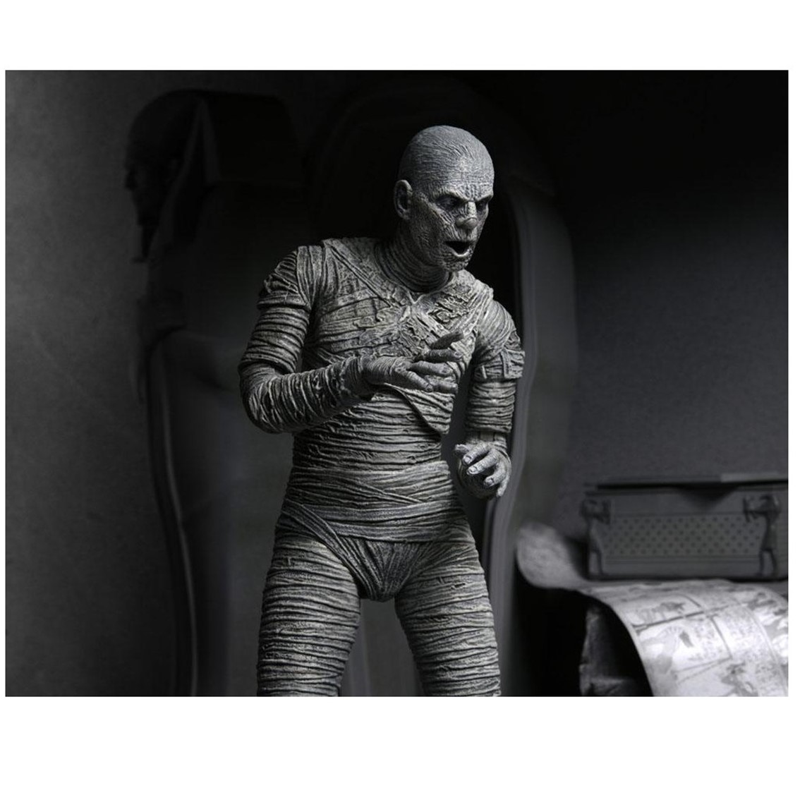 FIGURA NECA ULTIMATE MUMMY (BLACK &WHITE) 18 CM UNIVERSAL MONSTERS SCALE ACTION FIGURE