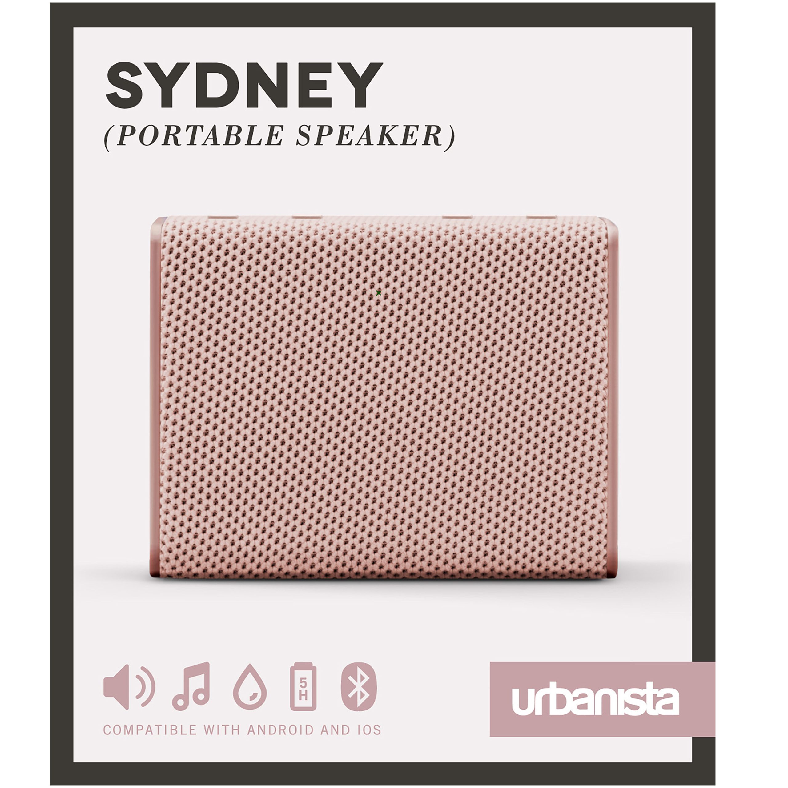 ALTAVOZ PORTATIL URBANISTA SYDNEY BLUETOOTH ORO ROSA / ROSE GOLD