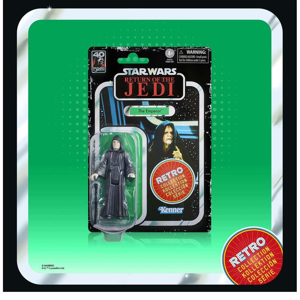 FIGURA HASBRO STAR WARS RETRO COLLECTION THE RETURN OF THE JEDI - THE EMPEROR PALPATINE