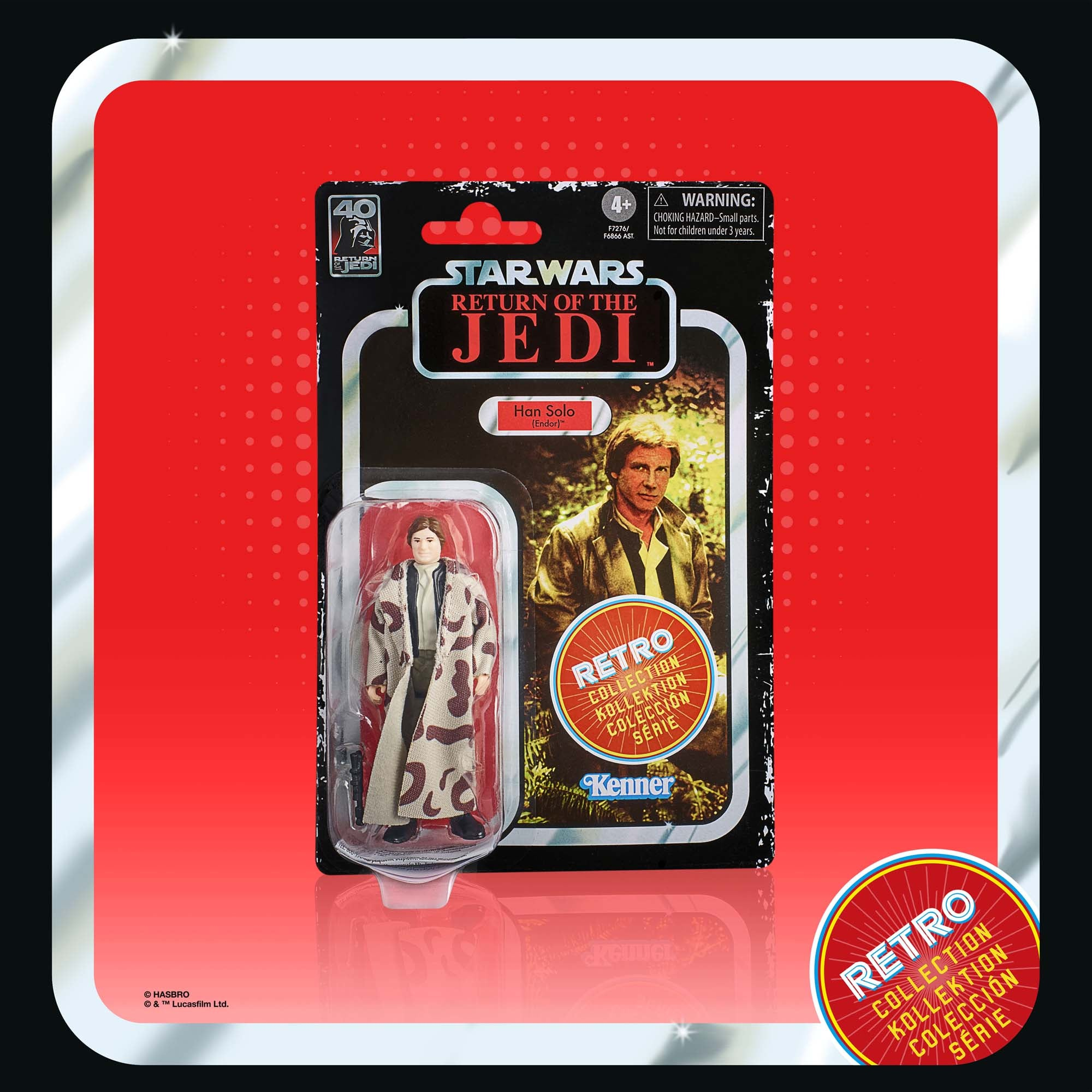 FIGURA HASBRO STAR WARS RETRO COLLECTION EL RETORNO DEL JEDI - HAN SOLO (ENDOR)