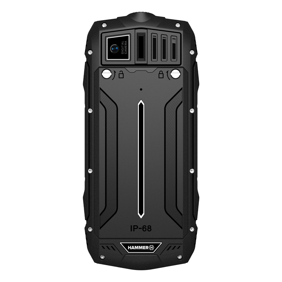 TELEFONO MOVIL RUGERIZADO HAMMER ROCK 2.4"/ 0.3MPX/ 2G