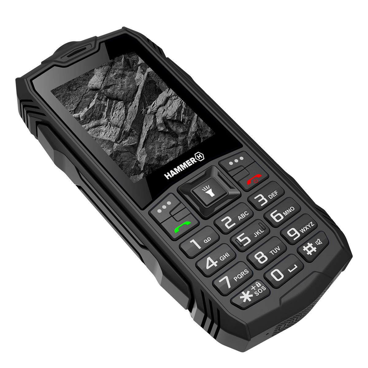 TELEFONO MOVIL RUGERIZADO HAMMER ROCK 2.4"/ 0.3MPX/ 2G
