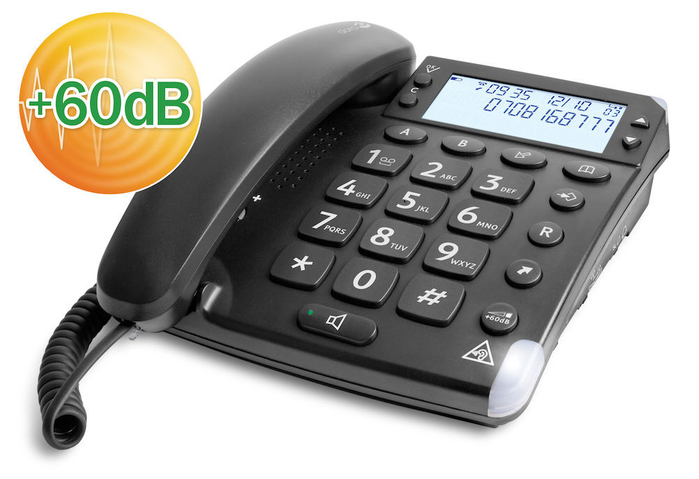 TELEFONO FIJO DORO MAGNA BLACK / NEGRO