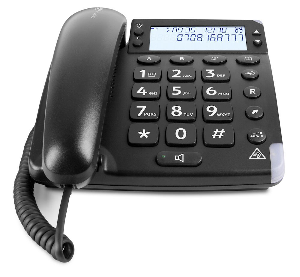 TELEFONO FIJO DORO MAGNA BLACK / NEGRO