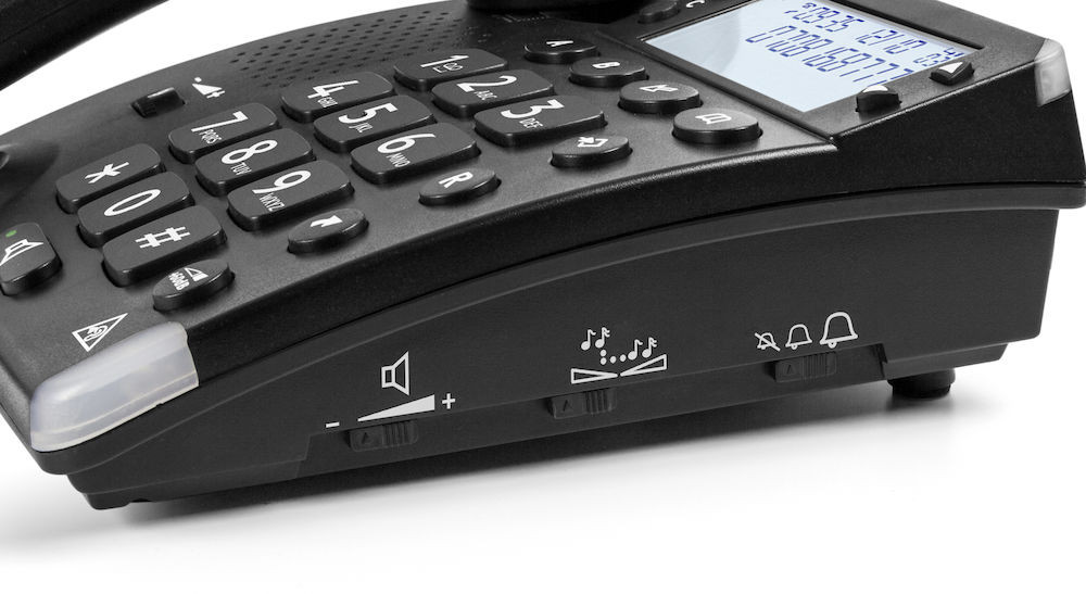TELEFONO FIJO DORO MAGNA BLACK / NEGRO