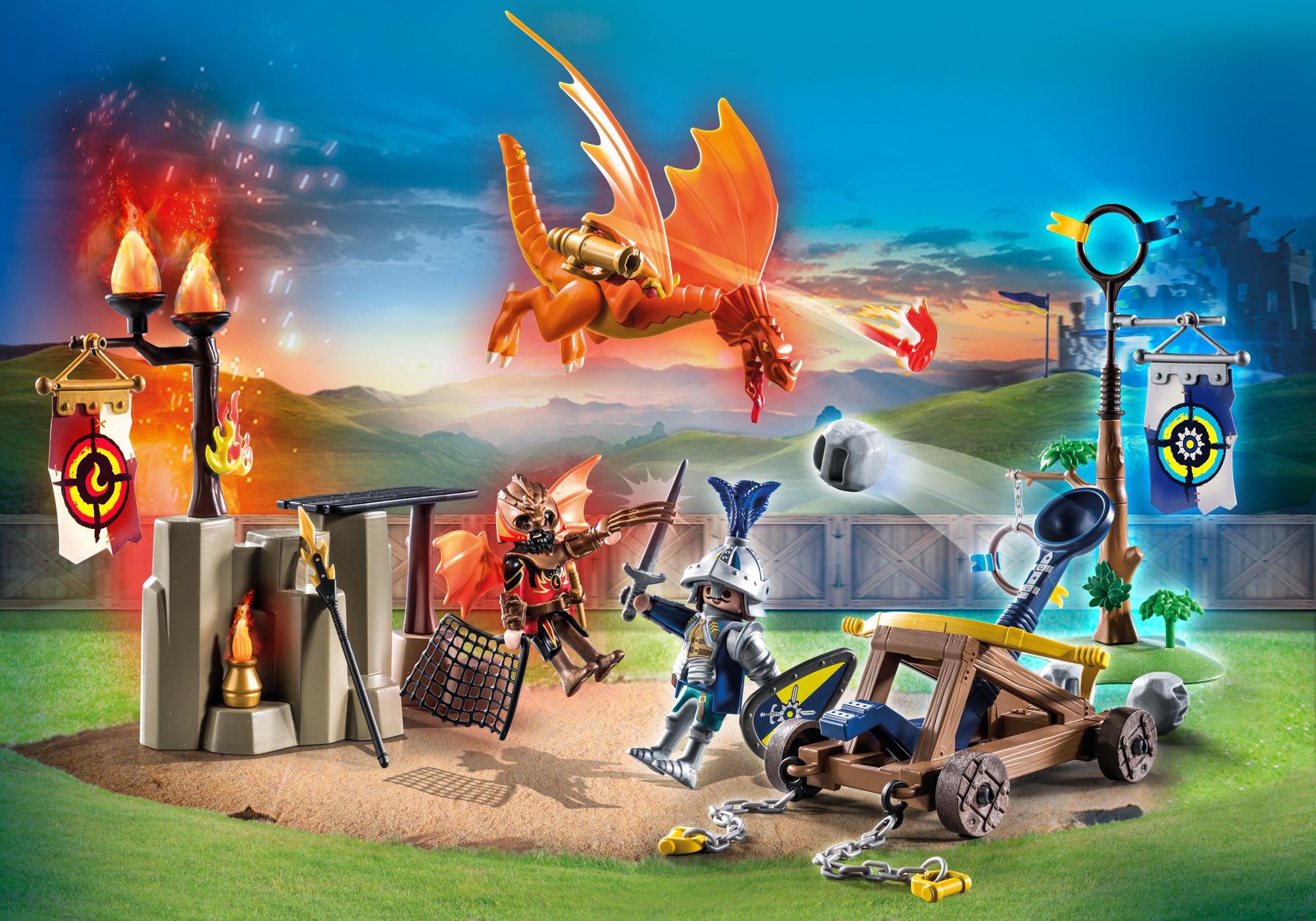 PLAYMOBIL NOVELMORE VS BURNHAM RAIDERS - ZONA DE BATALLA