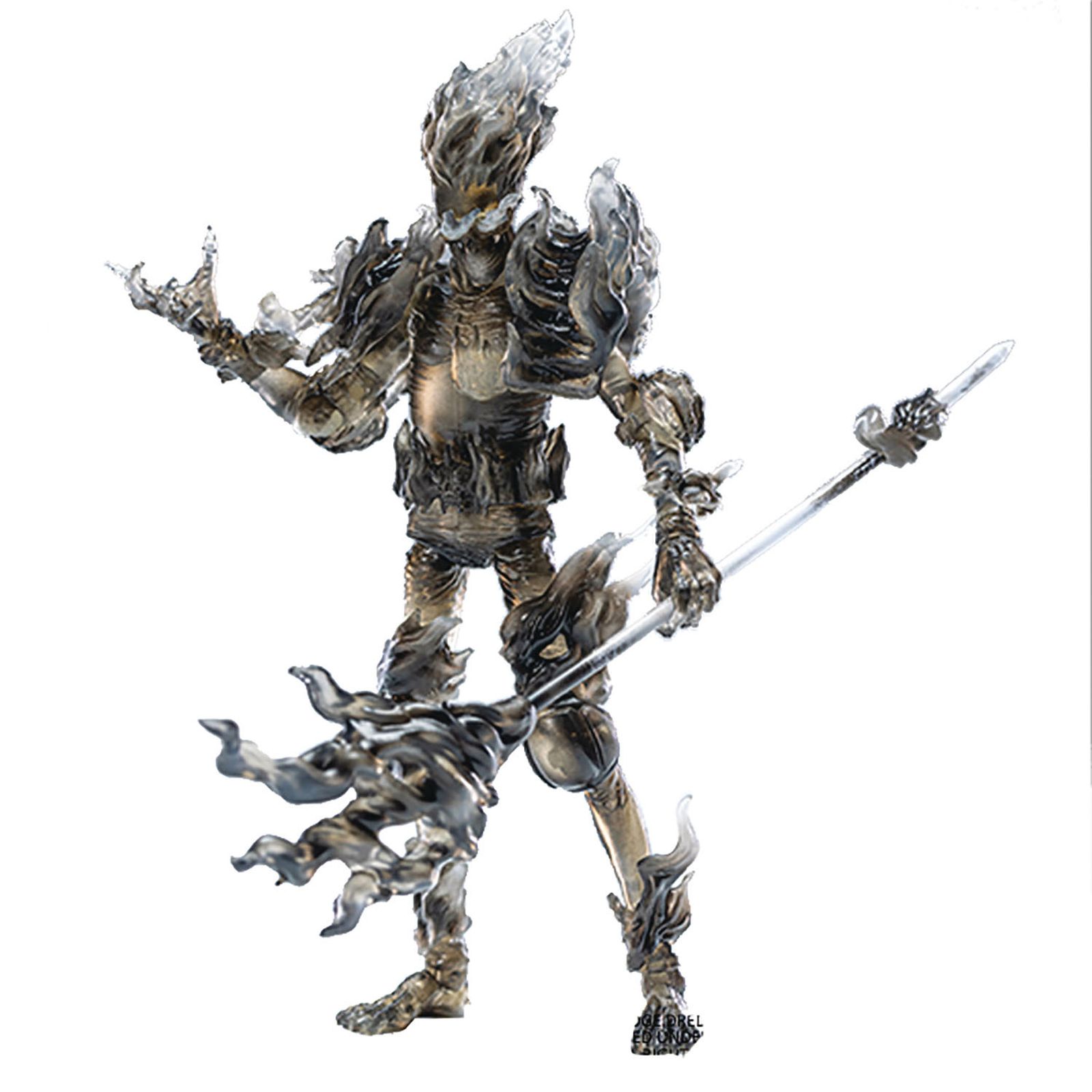 FIGURA DIAMOND COLLECTION JUEZ DREDD JUDGE FIRE BLACK & WHITE MINI SCALE PREVIEWS EXCLUSIVE EXQUISITE