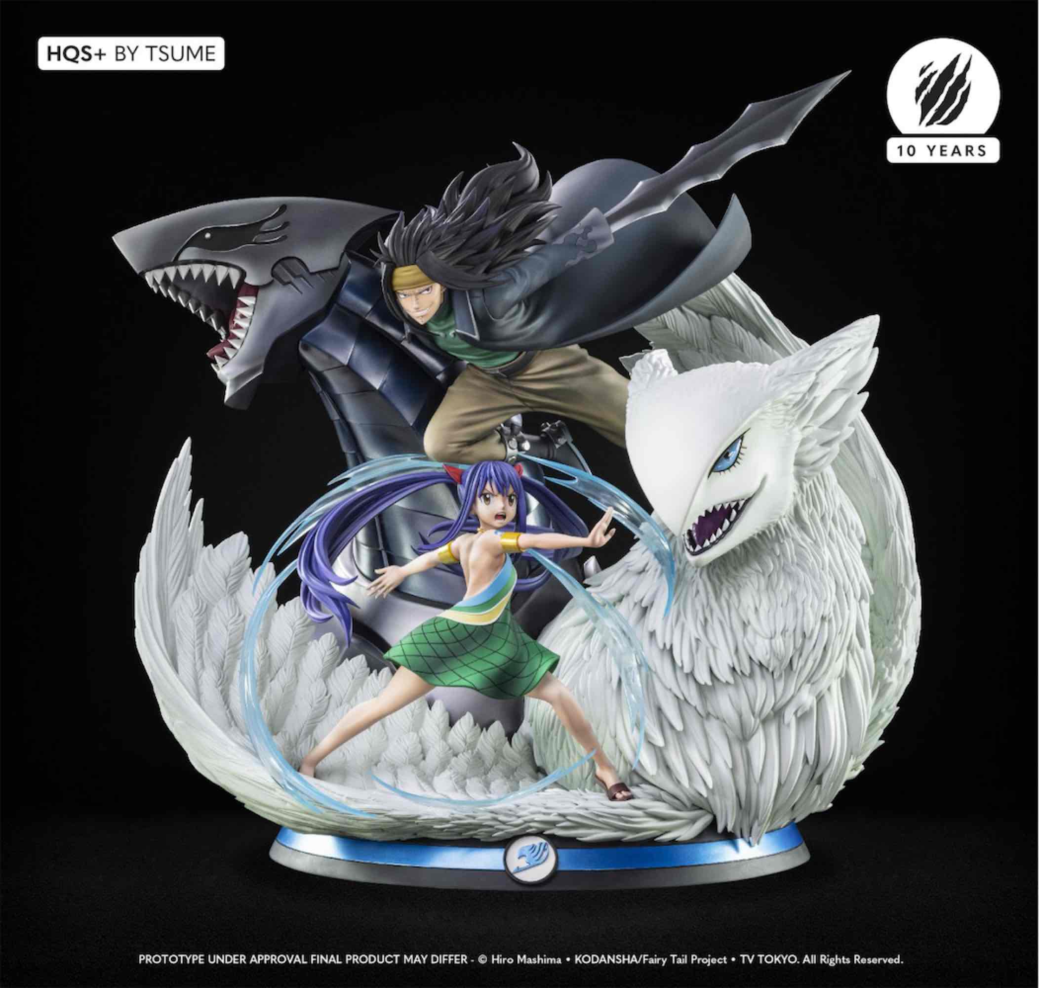 FIGURA TSUME ARTS FAIRY TAIL GAJEEL & WENDY ESTATUA RESINA ESCALA 1/4 HQS+