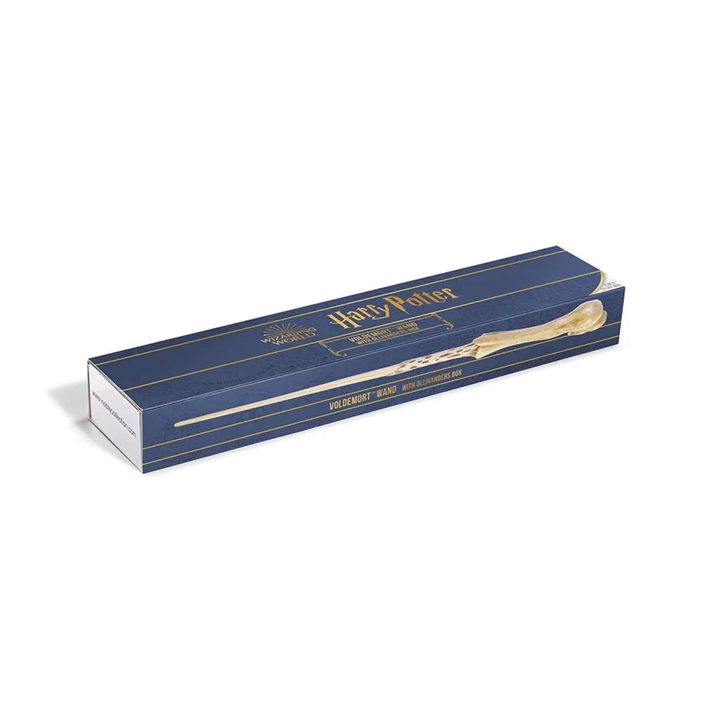 REPLICA THE NOBLE COLLECTION HARRY POTTER VARITA DE LORD VOLDEMORT EN CAJA DE OLIVANDER