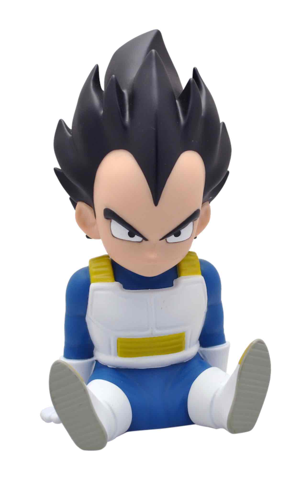 FIGURA HUCHA PLASTOY VEGETA SENTADO CHIBI 15 CM PVC DRAGON BALL