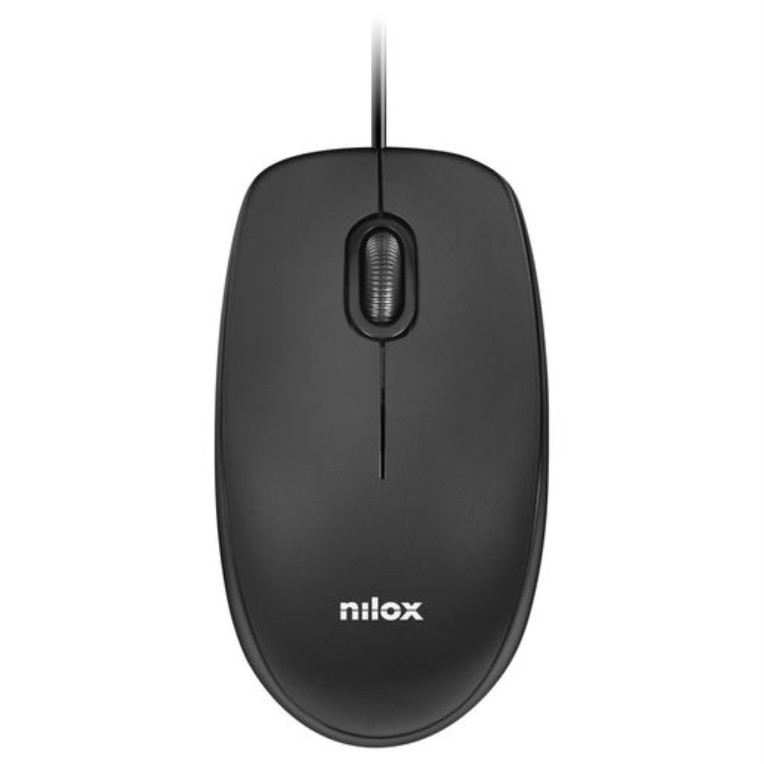 MOUSE RATON NILOX MOUSB1003 USB 1600 DPI NEGRO