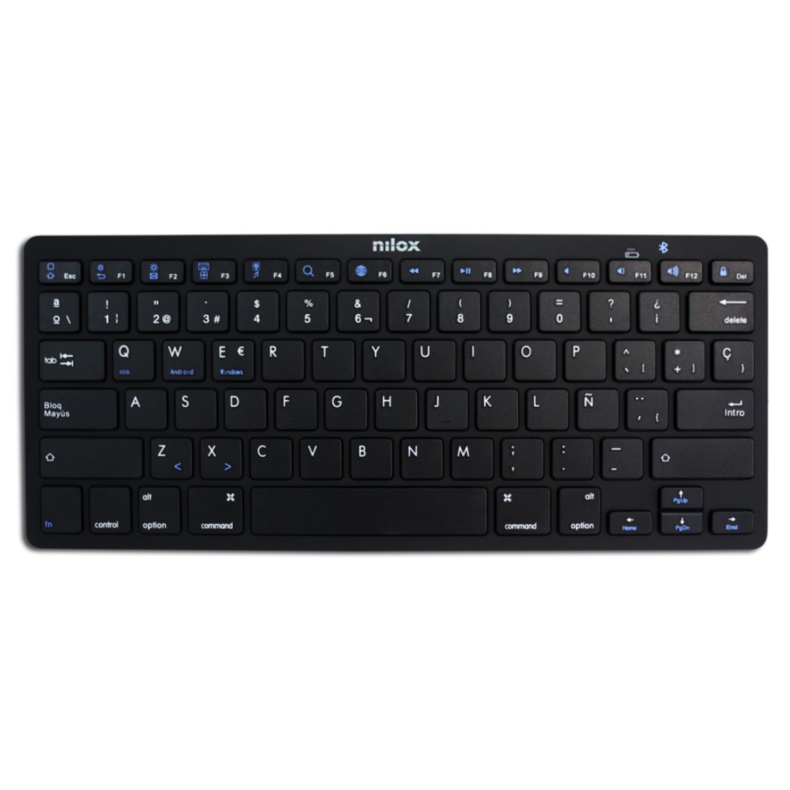 TECLADO NILOX NXKB01B BLUETOOH NEGRO