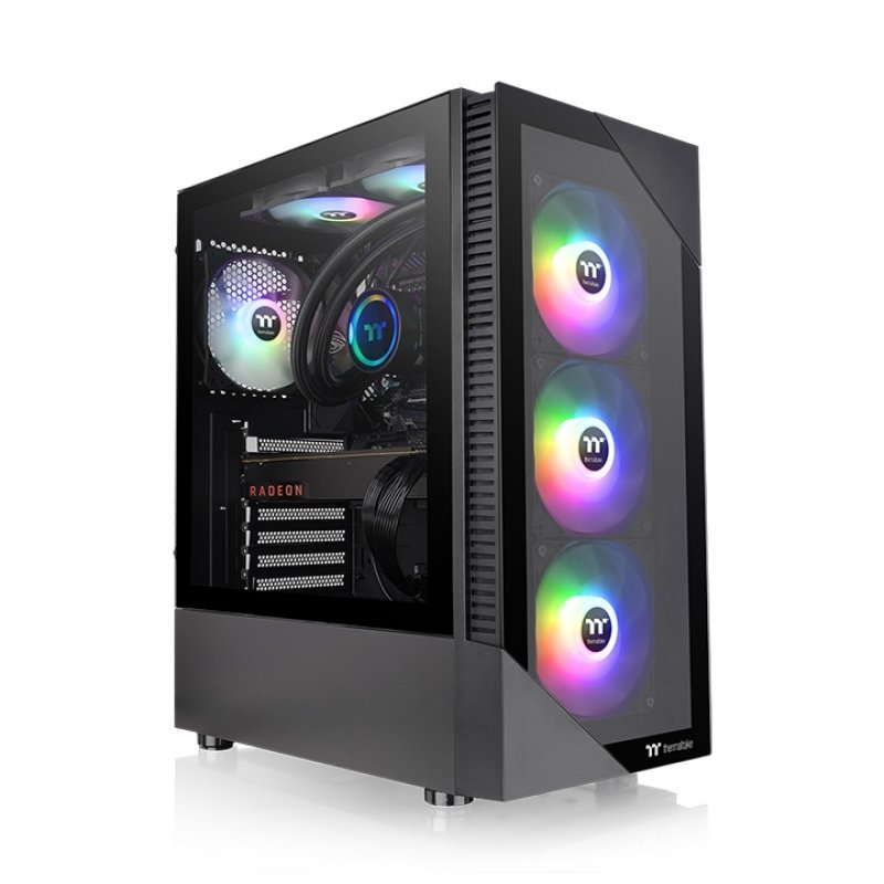 CAJA ORDENADOR GAMING THERMALTAKE VIEW 200 TG NEGRO ATX 2 X USB 3.0 4 X 120MM ARGB