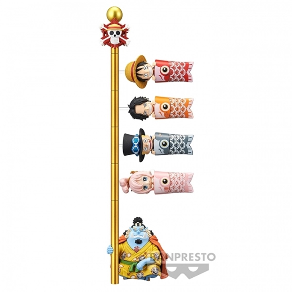 FIGURA BANPRESTO ONE PIECE WORLD COLLECTABLE FIGURE -CARP STREAMER- 6CM 1 UNIDAD ALEATORIA