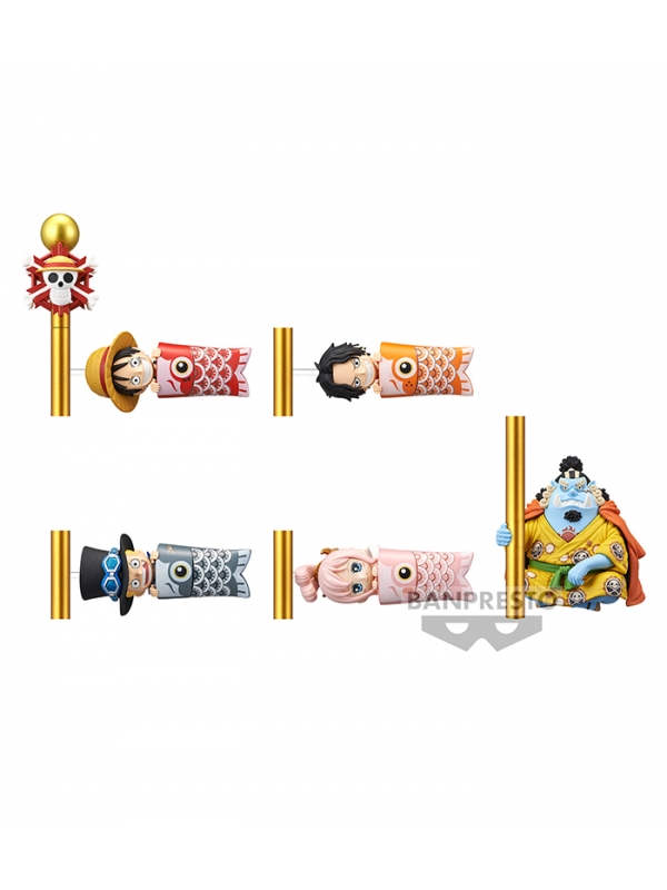FIGURA BANPRESTO ONE PIECE WORLD COLLECTABLE FIGURE -CARP STREAMER- 6CM 1 UNIDAD ALEATORIA